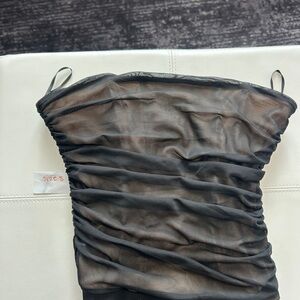 H&M Black Ruched BodySuit